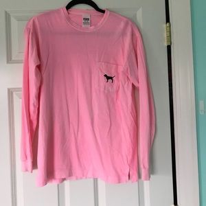 Hot pink long sleeve shirt